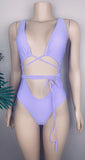 one piece purple swimsuit